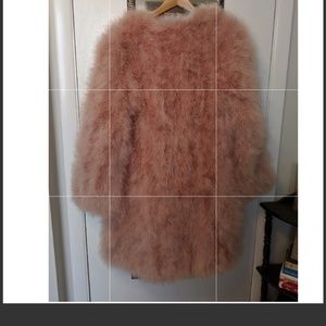 Top Shop x Unique Turkey Feathered Coat